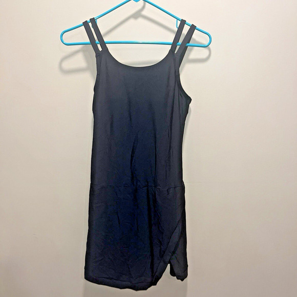 Lands End Womens One Piece Swim Suit Black Skirt 4 Preppy Modest Classic Minimal - Picture 1 of 10